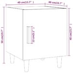 Tables de chevet 2 pcs Chêne marron Bois d'ingénierie – Image 8