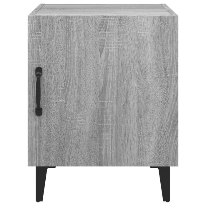 Tables de chevet 2 pcs Sonoma gris Bois d'ingénierie – Image 2