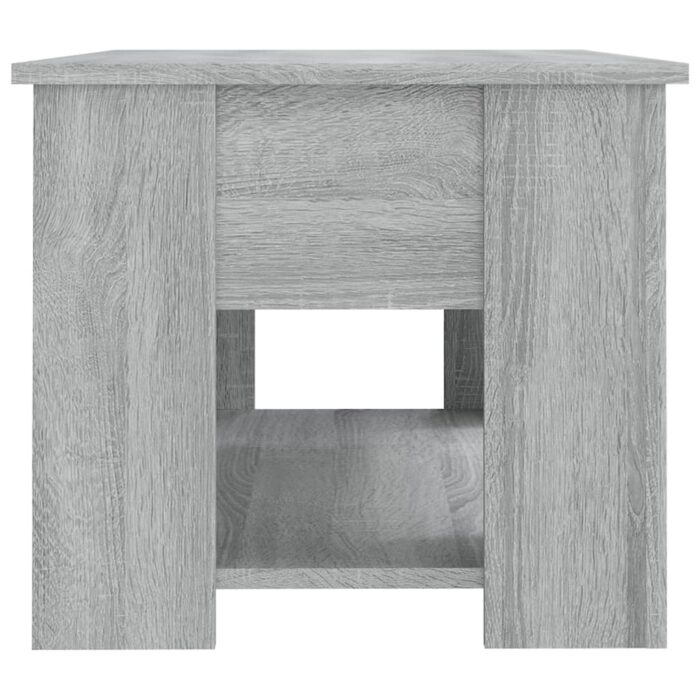 Table basse Sonoma gris 79x49x41 cm Bois d'ingénierie – Image 5