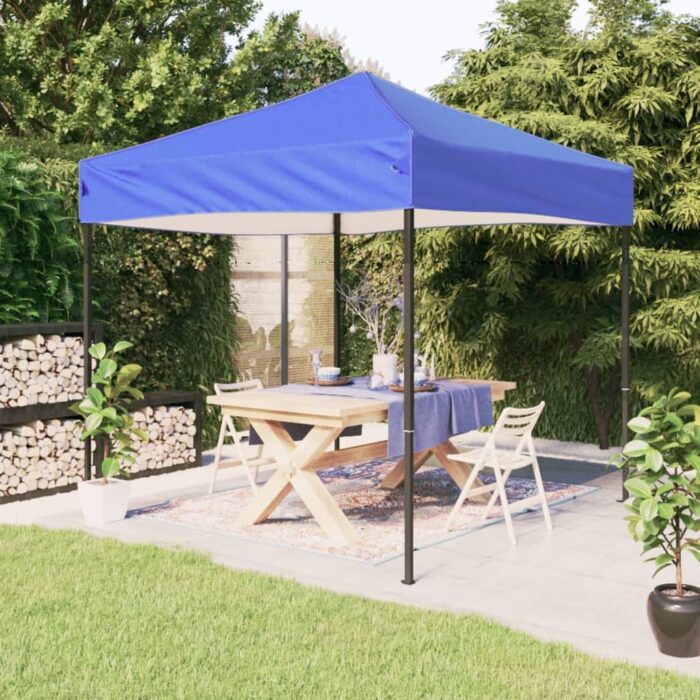 Tente de réception pliable Bleu 2x2 m – Image 1