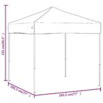 Tente de réception pliable Taupe 2x2 m – Image 6