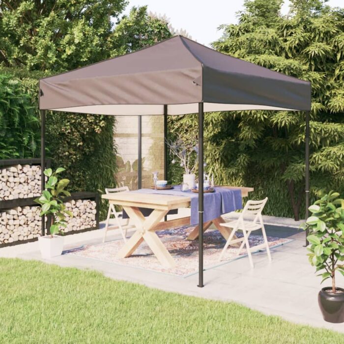 Tente de réception pliable Taupe 2x2 m – Image 1