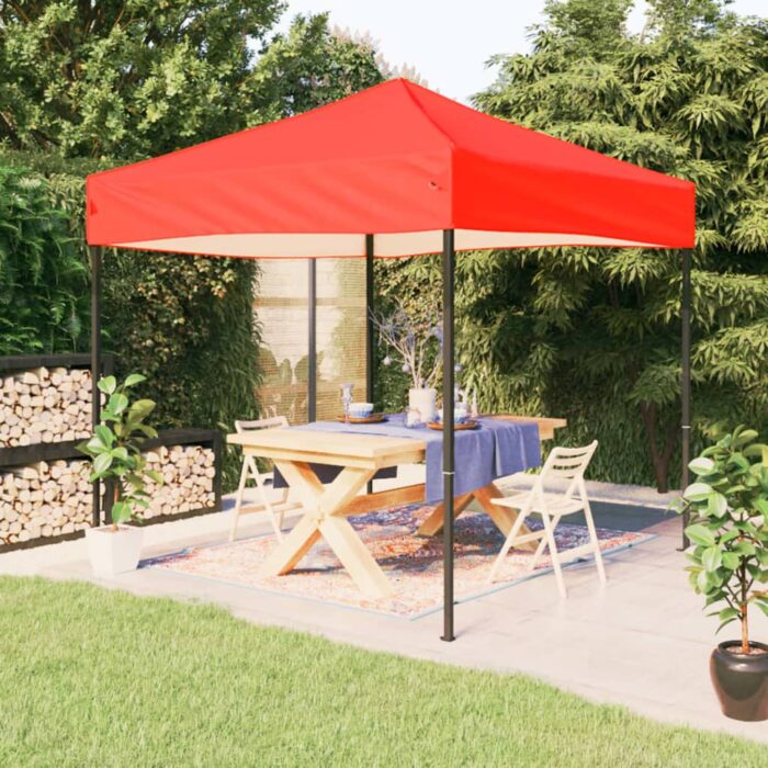 Tente de réception pliable Rouge 2x2 m – Image 1