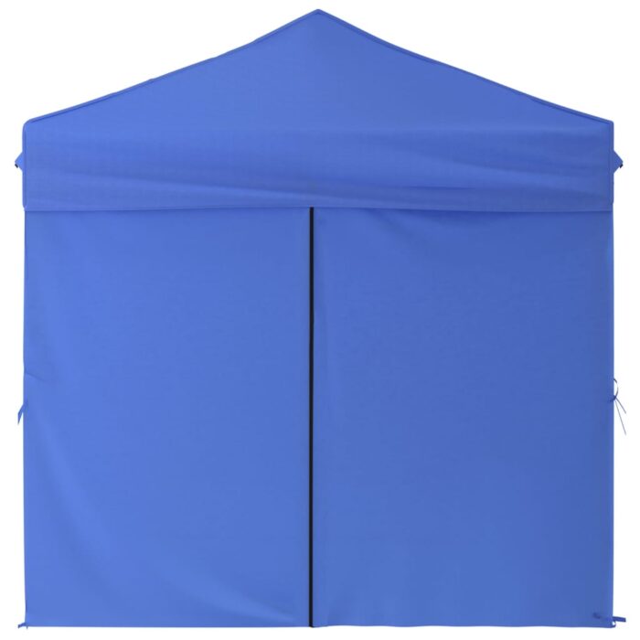 Tente de réception pliable avec parois Bleu 2x2 m – Image 2