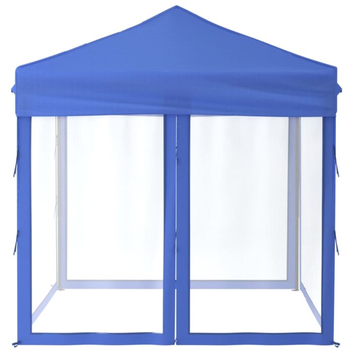 Tente de réception pliable avec parois Bleu 2x2 m – Image 2