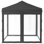 Tente de réception pliable avec parois Anthracite 2x2 m – Image 2