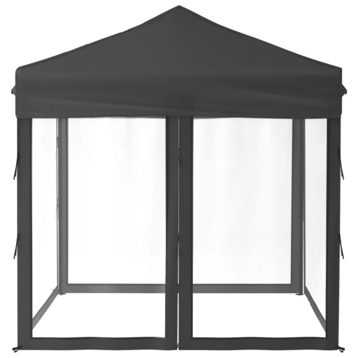 Tente de réception pliable avec parois Anthracite 2x2 m – Image 2