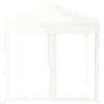 Tente de réception pliable avec parois Blanc 2x2 m – Image 2