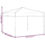 Tente de réception pliable Blanc 3x3 m – Image 6