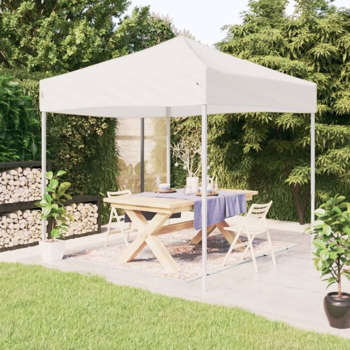Tente de réception pliable Blanc 3x3 m – Image 1