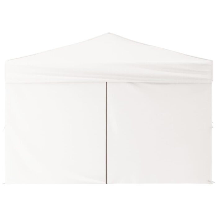 Tente de réception pliable avec parois Blanc 3x3 m – Image 2