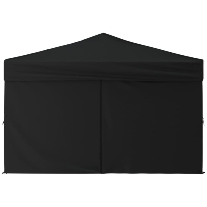 Tente de réception pliable avec parois Noir 3x3 m – Image 2