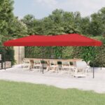 Tente de réception pliable Rouge 3x6 m