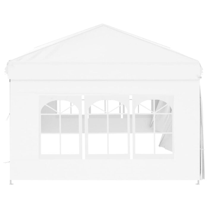 Tente de réception pliable avec parois Blanc 3x6 m – Image 2