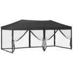 Tente de réception pliable avec parois Anthracite 3x6 m – Image 4