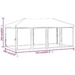 Tente de réception pliable avec parois Anthracite 3x6 m – Image 8