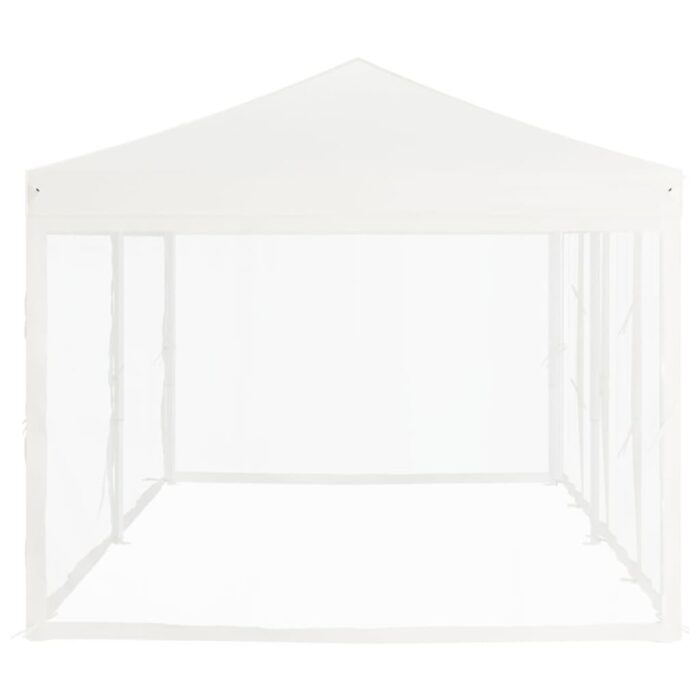 Tente de réception pliable avec parois Blanc 3x6 m – Image 2
