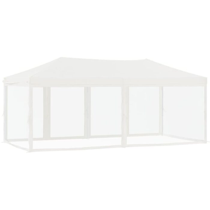 Tente de réception pliable avec parois Blanc 3x6 m – Image 3