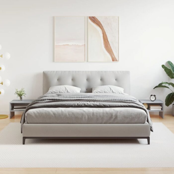 Tables de chevet 2 pcs Sonoma gris 40x30x30cm Bois d'ingénierie – Image 1