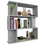 Bibliothèque/Cloison Sonoma gris 80x24x96 cm Bois d'ingénierie – Image 4