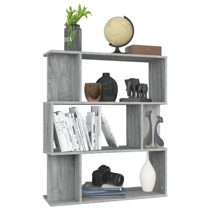 Bibliothèque/Cloison Sonoma gris 80x24x96 cm Bois d'ingénierie – Image 5