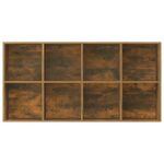 Bibliothèque/Buffet Chêne fumé 66x30x130 cm Bois d'ingénierie – Image 4