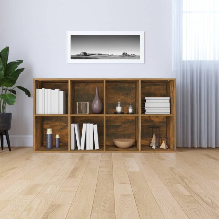 VXL8720286975114_g_en_hd_5.jpg Bibliothèque/Buffet Chêne fumé 66x30x130 cm Bois d'ingénierie – Image 5