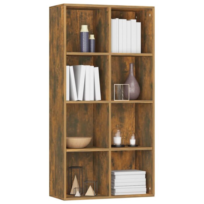 VXL8720286975114_g_en_hd_6.jpg Bibliothèque/Buffet Chêne fumé 66x30x130 cm Bois d'ingénierie – Image 6
