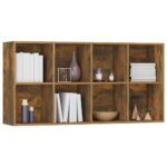 Bibliothèque/Buffet Chêne fumé 66x30x130 cm Bois d'ingénierie – Image 7