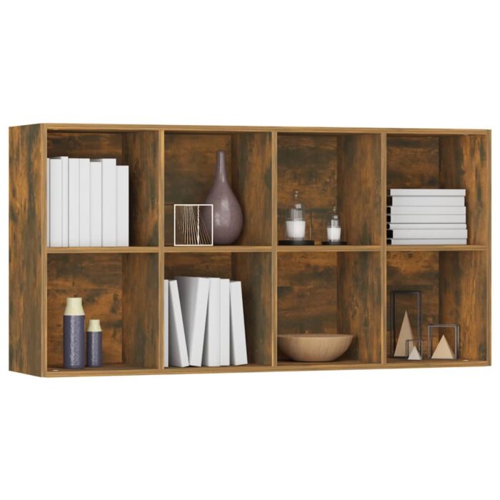 VXL8720286975114_g_en_hd_7.jpg Bibliothèque/Buffet Chêne fumé 66x30x130 cm Bois d'ingénierie – Image 7