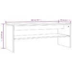 Table basse Sonoma gris 100x40x40 cm Bois d'ingénierie – Image 5