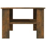 Table basse Chêne fumé 60x60x42 cm Bois d'ingénierie – Image 2