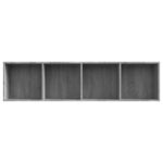 Bibliothèque/Meuble TV Sonoma gris 143x30x36cm Bois ingénierie – Image 4