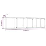 Bibliothèque/Meuble TV Sonoma gris 143x30x36cm Bois ingénierie – Image 6