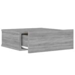 Table de chevet flottante Sonoma gris 40x30x15 cm – Image 5