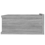 Tables de chevet flottantes 2 pcs Sonoma gris 40x30x15 cm – Image 8