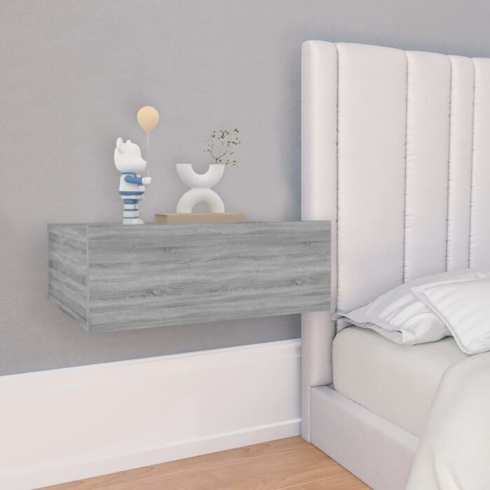 VXL8720286975350_m_en_hd_1.jpg Tables de chevet flottantes 2 pcs Sonoma gris 40x30x15 cm – Image 1