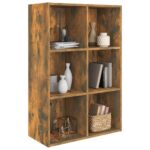 Bibliothèque/Buffet Chêne fumé 66x30x98 cm Bois d'ingénierie – Image 7