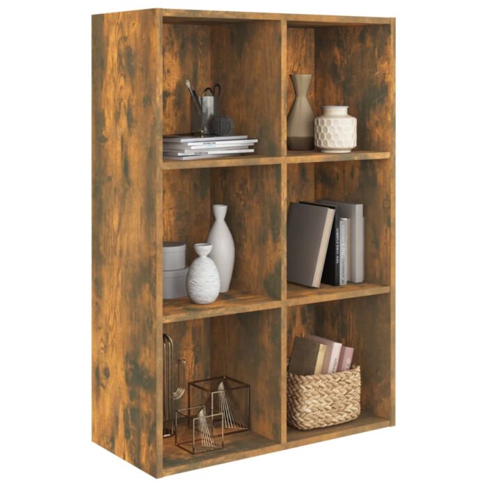Bibliothèque/Buffet Chêne fumé 66x30x98 cm Bois d'ingénierie – Image 7