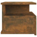 Tables de chevet flottantes 2 pcs Chêne fumé Bois d’ingénierie – Image 4
