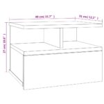 Tables de chevet flottantes 2 pcs Chêne fumé Bois d’ingénierie – Image 7