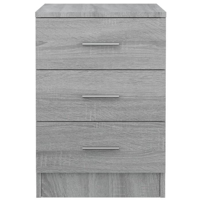 Table de chevet Sonoma gris 38x35x56 cm Bois d'ingénierie – Image 2
