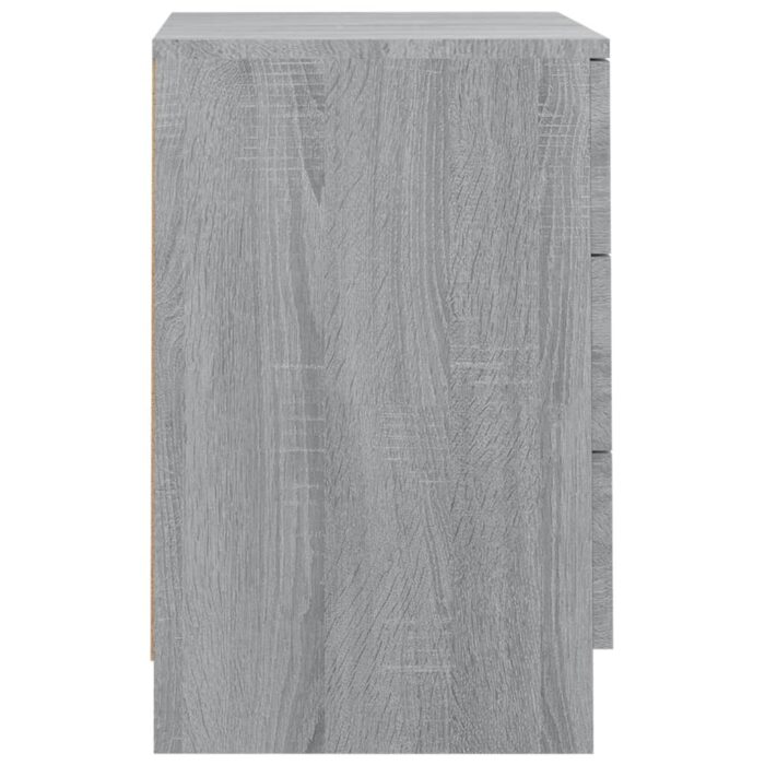 Table de chevet Sonoma gris 38x35x56 cm Bois d'ingénierie – Image 3