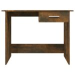 Bureau Chêne fumé 100x50x76 cm Bois d'ingénierie – Image 2