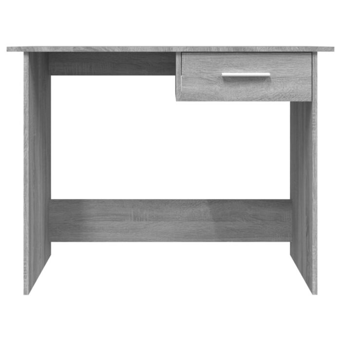 Bureau Sonoma gris 100x50x76 cm Bois d'ingénierie – Image 2
