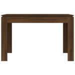 Table à dîner Chêne marron 120x60x76 cm bois d'ingénierie – Image 2