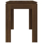 Table à dîner Chêne marron 120x60x76 cm bois d'ingénierie – Image 3