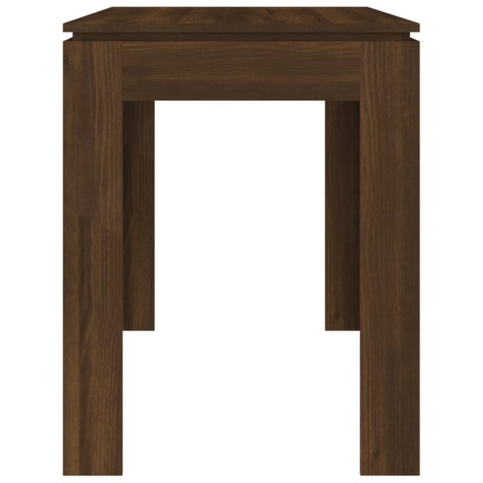 Table à dîner Chêne marron 120x60x76 cm bois d'ingénierie – Image 3