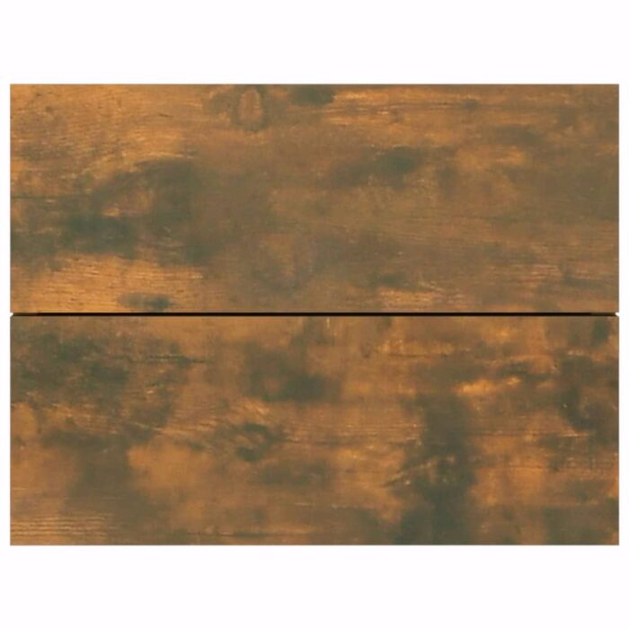 Table de chevet Chêne fumé 40x30x30 cm Bois d'ingénierie – Image 3