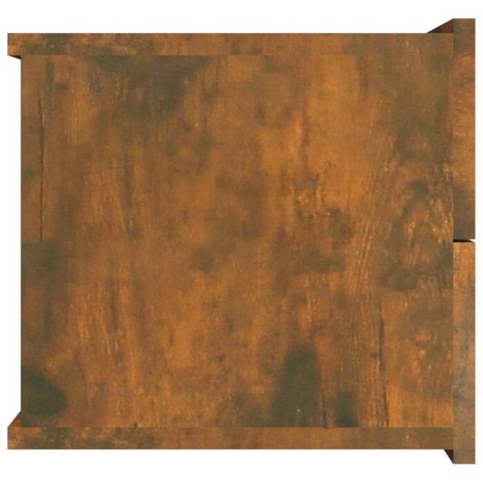 Table de chevet Chêne fumé 40x30x30 cm Bois d'ingénierie – Image 4